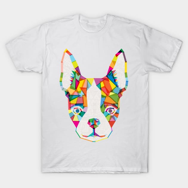 Rainbow Bulldog T-Shirt by fimbis